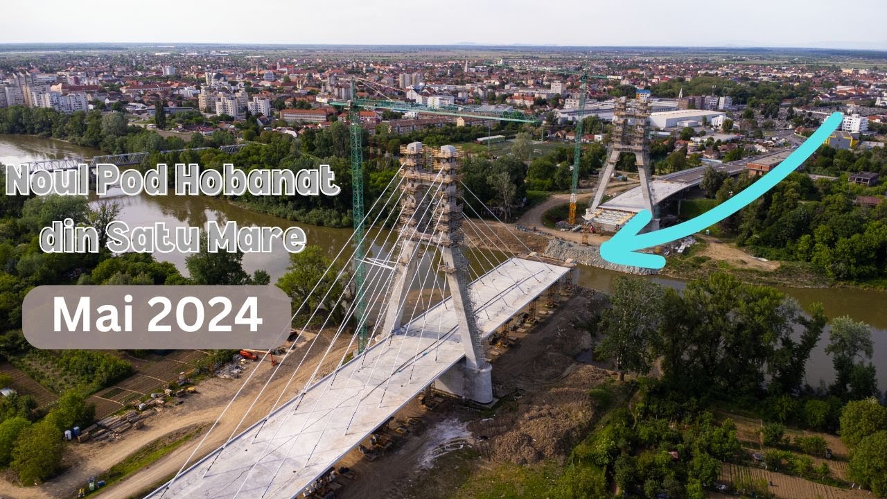 Unul dintre cele mai mari poduri Hobanate din Romania se construiește la Satu Mare !