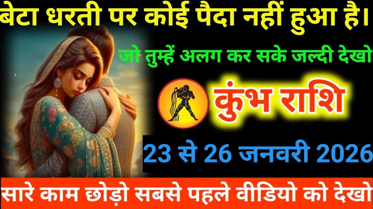 #कुंभ राशि वालों बेटा धरती पर कोई पैदा नहीं हुआ है। जो तुम्हें अलग कर सके जल्दी देखो#
