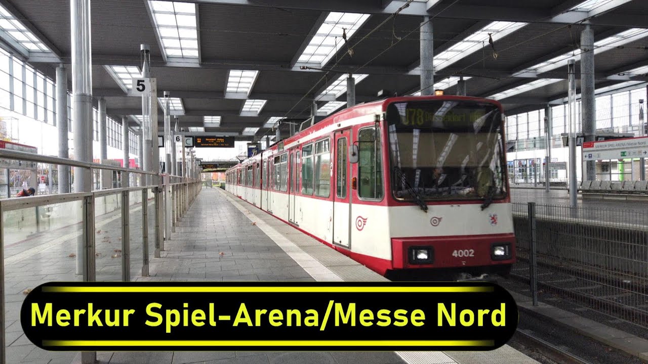 Stadtbahn Station Merkur Spiel-Arena/Messe Nord - Düsseldorf 🇩🇪 - Walkthrough 🚶