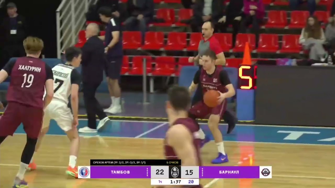 Суперлига. БК Тамбов (Тамбовская область) - БК Барнаул (Алтайский край)