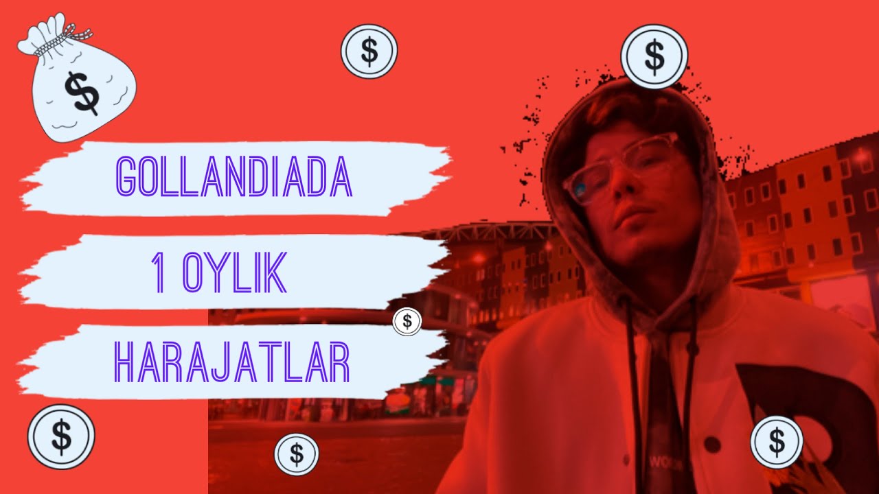 Gollandiya Bir Oylik Rasxodlar ( Soch Oldirishdan Tortib Uy Arendasigacha )🥘🚕🏠💇‍♂️