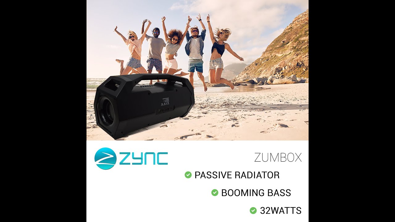 ZYNC Bluetooth Speakers Zumbox(Black)(How To Connect)