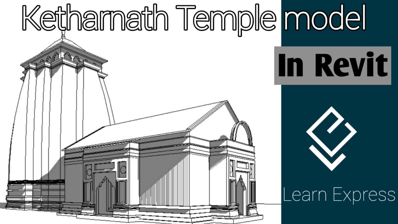 Ketharnath temple model creation in Revit || by Er.B.Nijithkumar