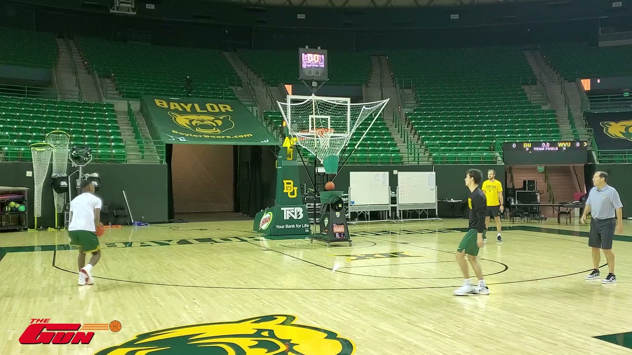 Baylor Basketball Drill - 8 Shot Competition on The Gun