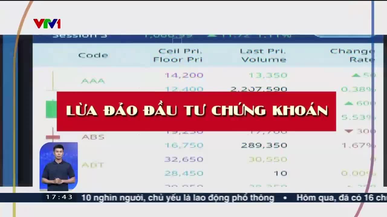 Lừa đảo đầu tư chứng khoán | VTV24