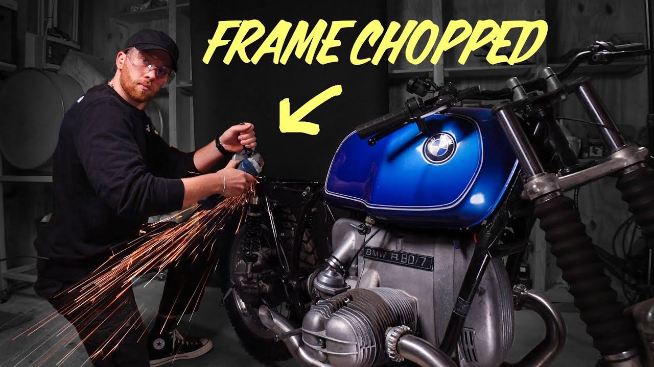How to shorten a REAR FRAME? - BMW R80 Build