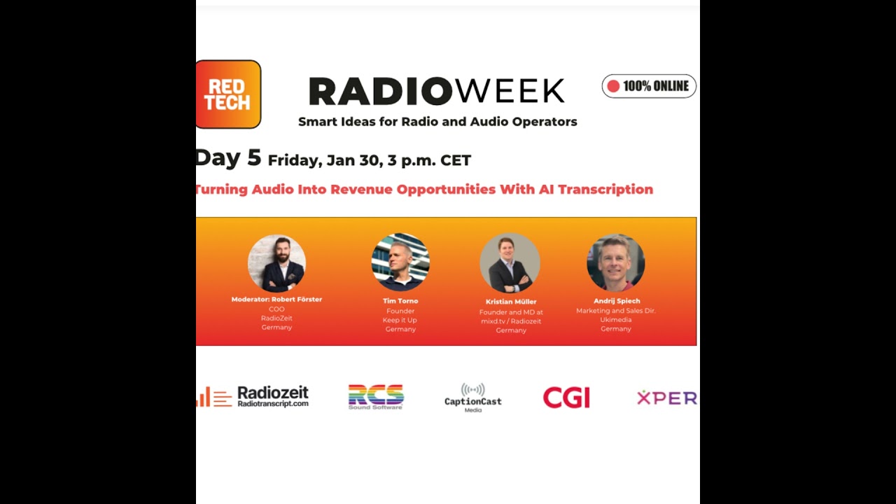 [RadioWeek 2026] Day 5 - Turning Audio Into Opportunity With AI Transcription