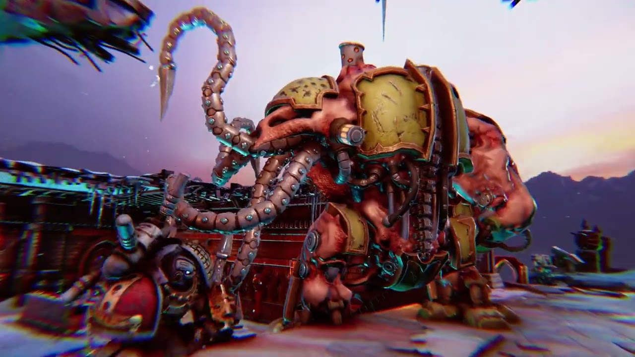灰骑士遭遇地狱兽和混沌魔物#warhammer40k #warhammer #spacemarine2 #strategygames #电玩游戏解说