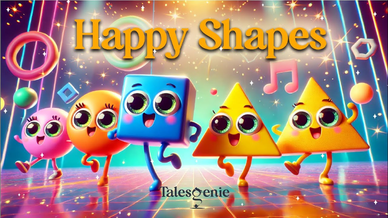 Happy Shapes | A Fun Rhyming Song to teach Kids about Shapes