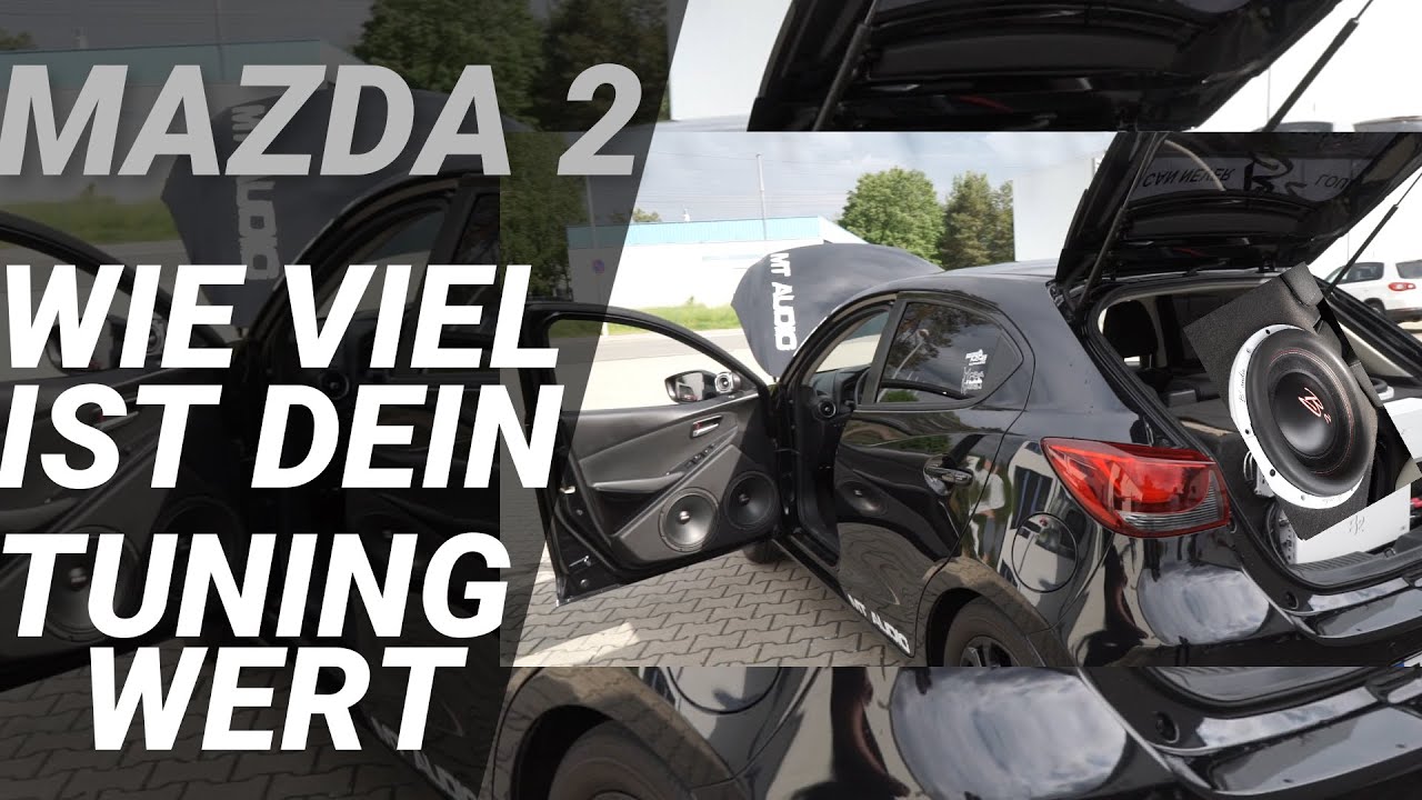 KRANKER B2 SUBWOOFER AUSBAU IM MAZDA 2
