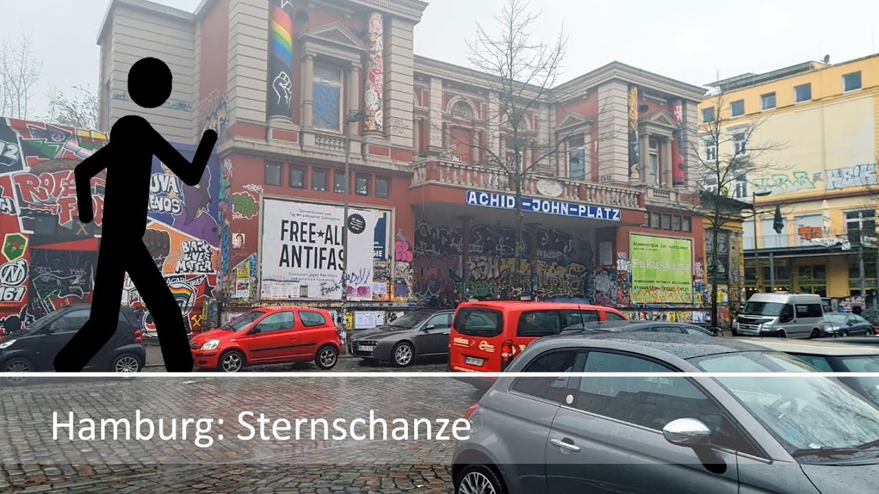 Der Geher in Hamburg: Sternschanze