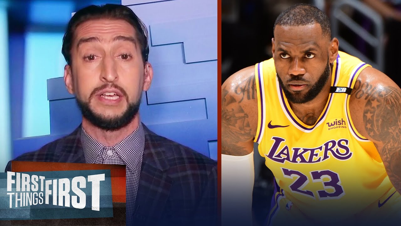 Nick Wright reacts to LeBron's tweet on Lakers' roster age I NBA I FIRST THINGS FIRST