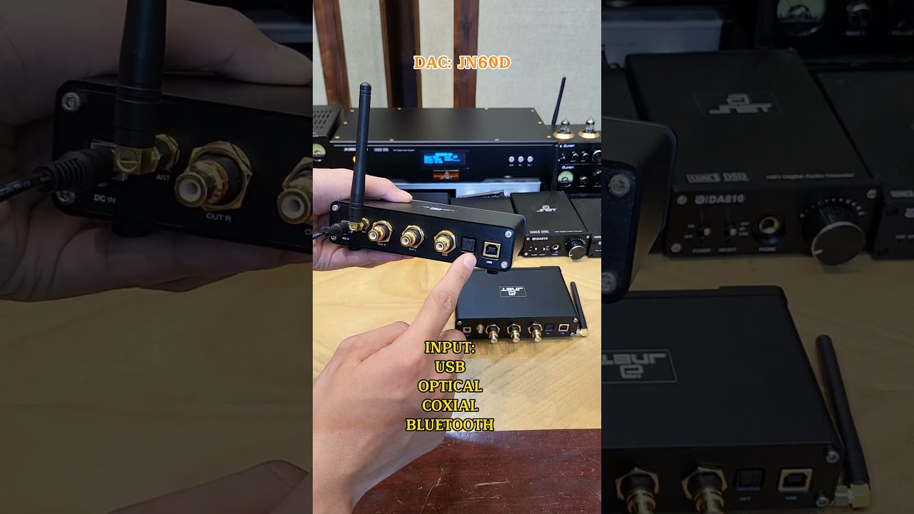 Top 1 đầu DAC JNET JN60D 32Bit DSD256 Bluetooth 5.0 #shorst