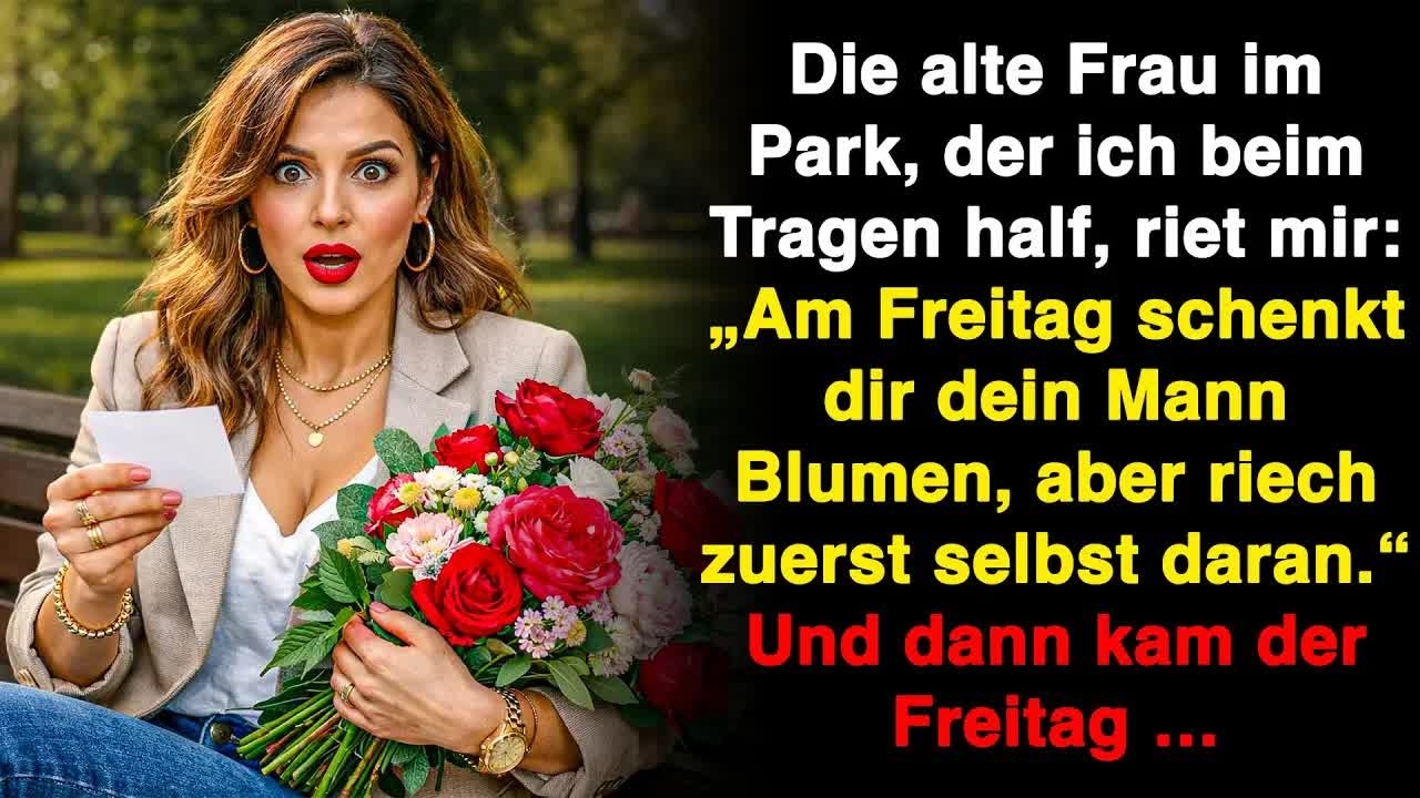 Die alte Frau im Park warnte mich： „Riech am Freitag zuerst die Blumen deines Mannes “ Und dann