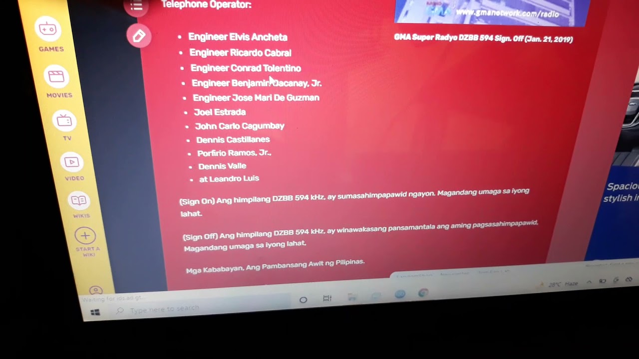 DZBB-AM SIGN OFF