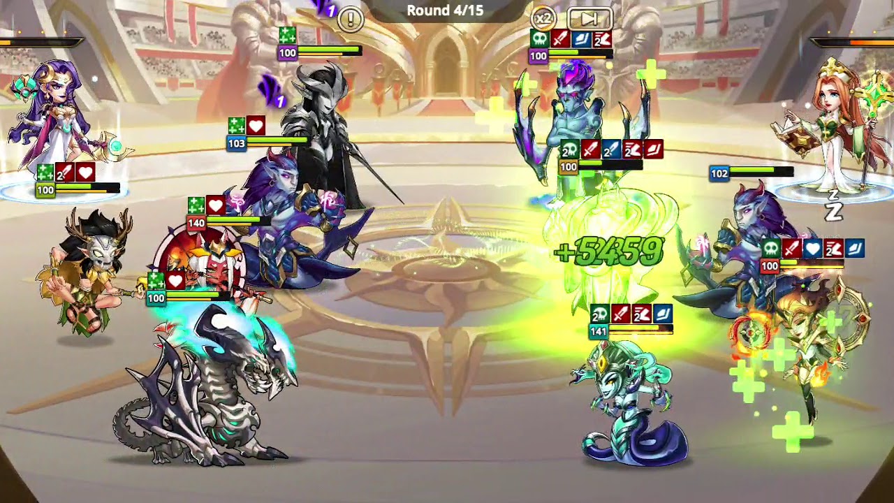 SUMMONERS ERA - HOW TO DEFEAT HEALER WITH POISON !