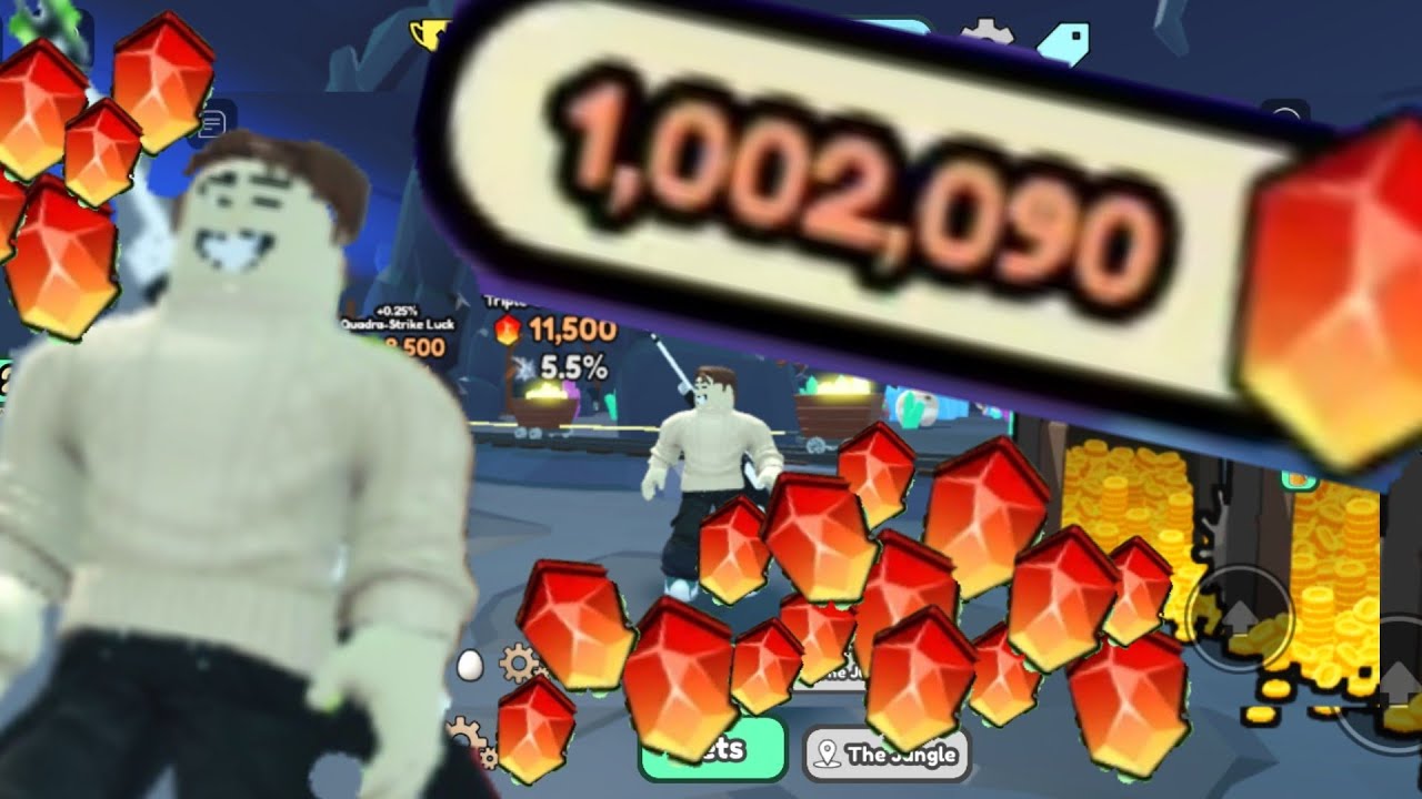 Spending 1 Million rebirth stones in the mine! Collect All Pets FlimsyMasss