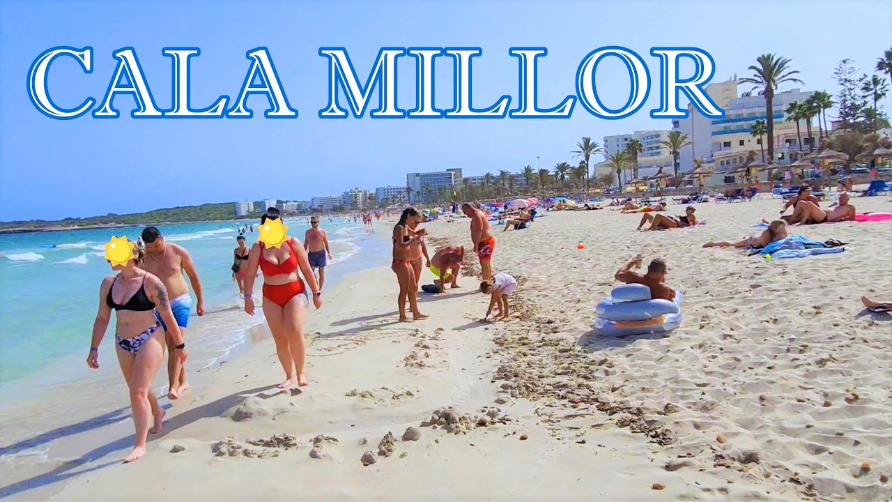 Cala Millor Mallorca | Spain | Beach Walk 4K