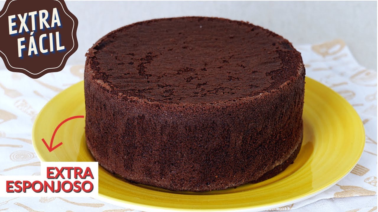 BIZCOCHO de CHOCOLATE SUPER ESPONJOSO y HUMEDO | Receta fácil - LaDulcepedia