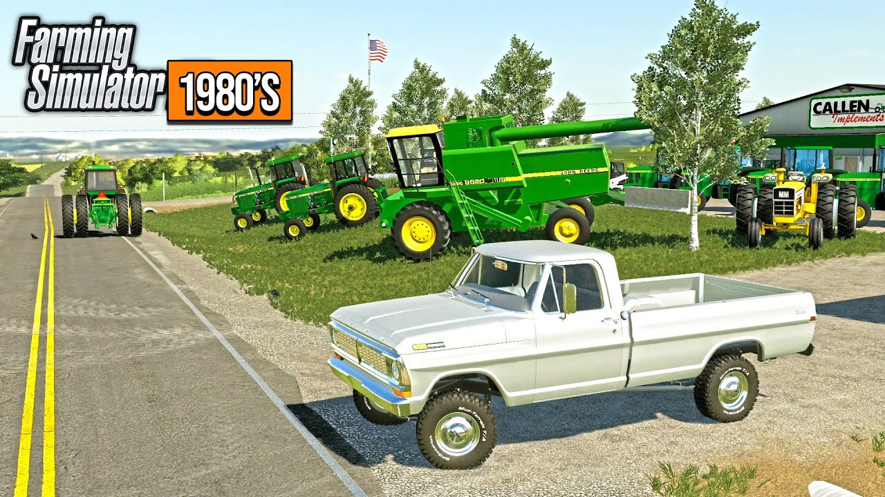 1980'S STYLE FARMING! VISITING THE CHEVY & JOHN DEERE DEALERS (ROLEPLAY) | FARMING SIMULATOR 2019