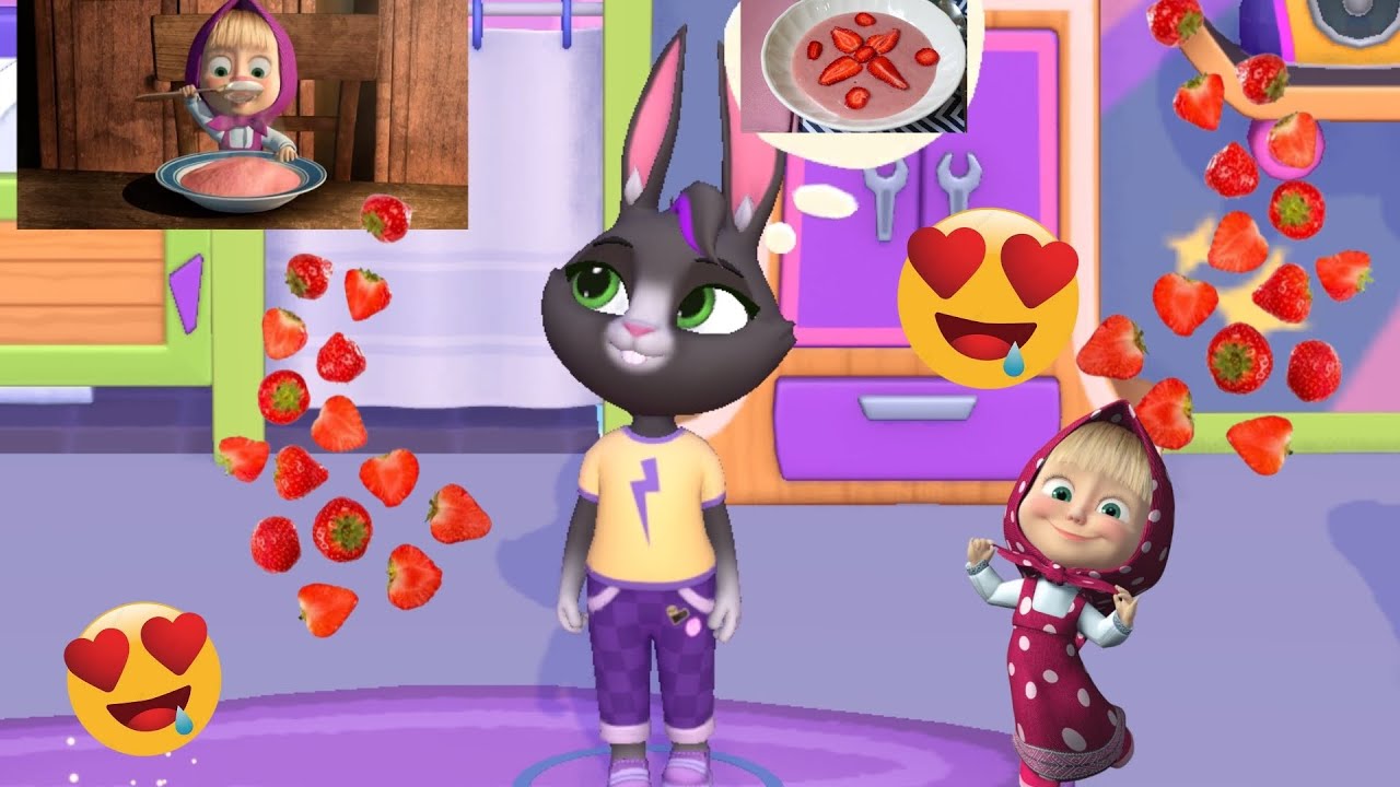 BECCA EM: O MINGAU ROSA DA MASHA  E URSO🍽🍓