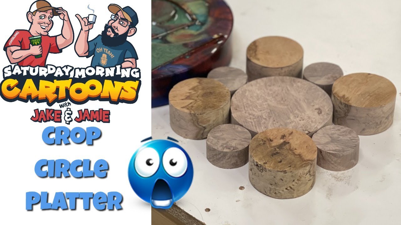 Live Resin Casting - Awesome Crop Circle Platter Blank Pour!