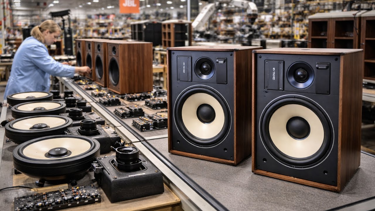 Inside the JBL Factory – From Raw Parts to the 431G Speaker in 1,000+ Manufacturing Steps