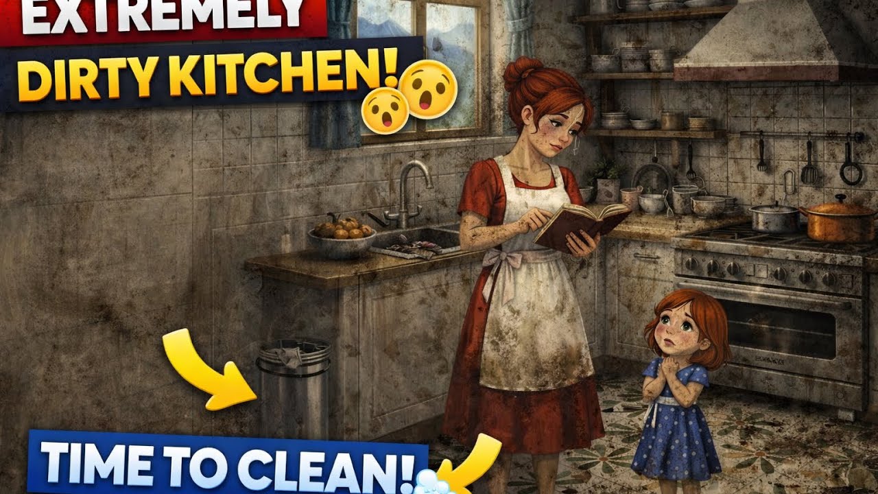 Dirty Kitchen to Sparkling Clean! 🧼✨ Satisfying Kitchen Cleaning ASMR | House Cleaning ASMR