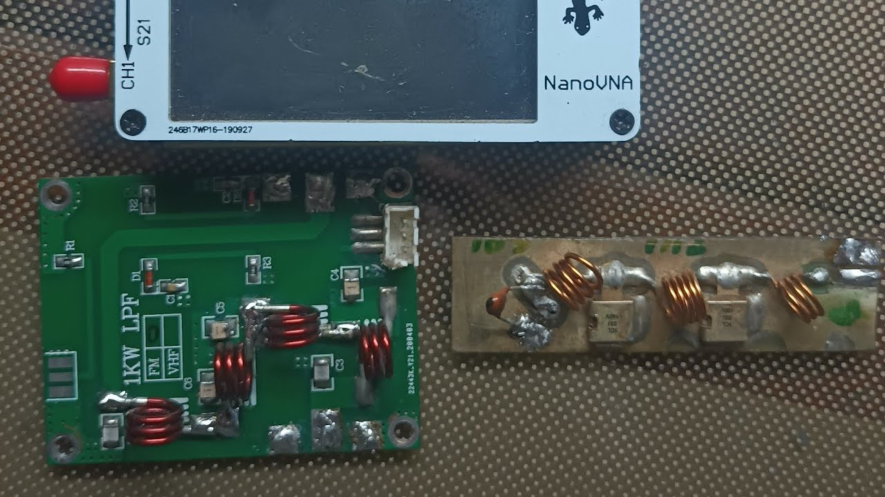 Analisando filtro passa-baixas FM com NanoVNA - Low-pass filter FM