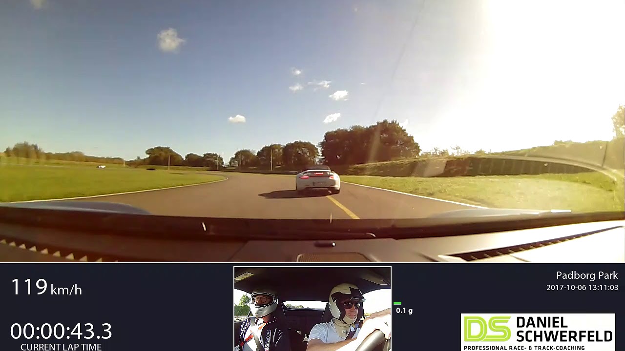 RN #1 Onboard video Padborg Park, CARRERA S, 01:06.879