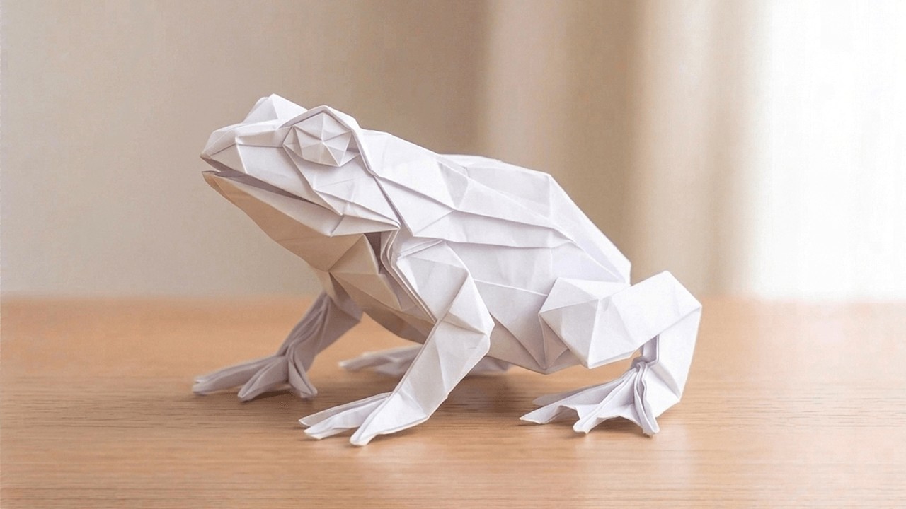 This Paper Frog Jumps Like Crazy! 🐸 | The Secret to a Super Jumping Origami Frog | Kids Love This
