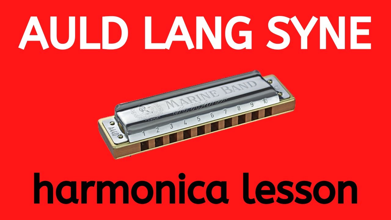 'Auld Lang Syne' super-easy beginner harmonica lesson on C harp - Happy New Year!