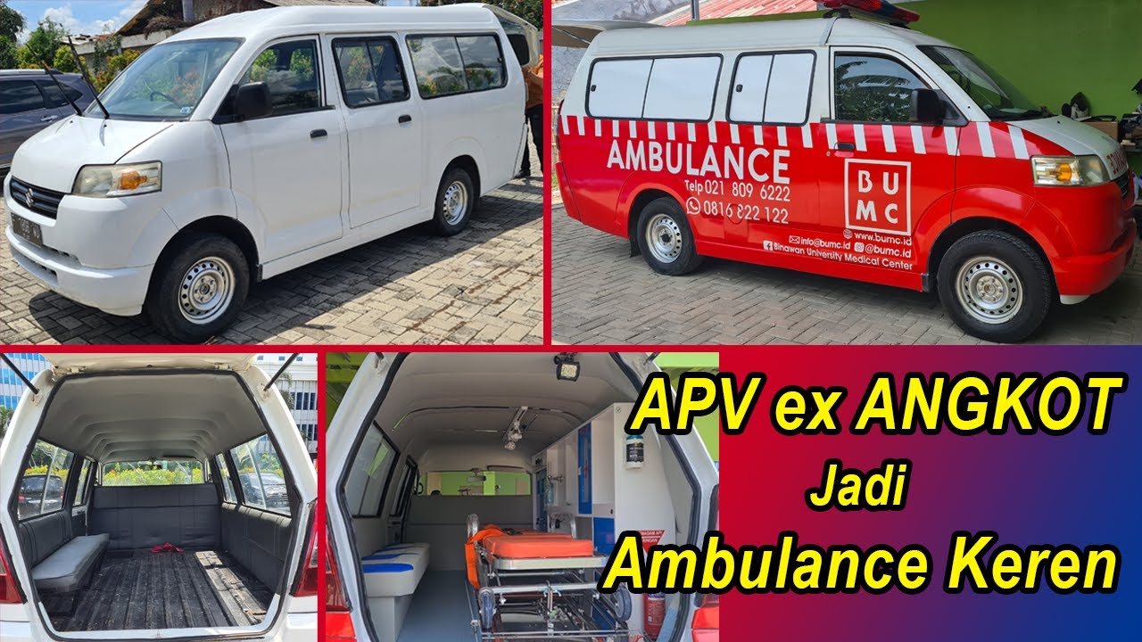 Mobil APV Bekas Angkot Disulap jadi Ambulance Keren