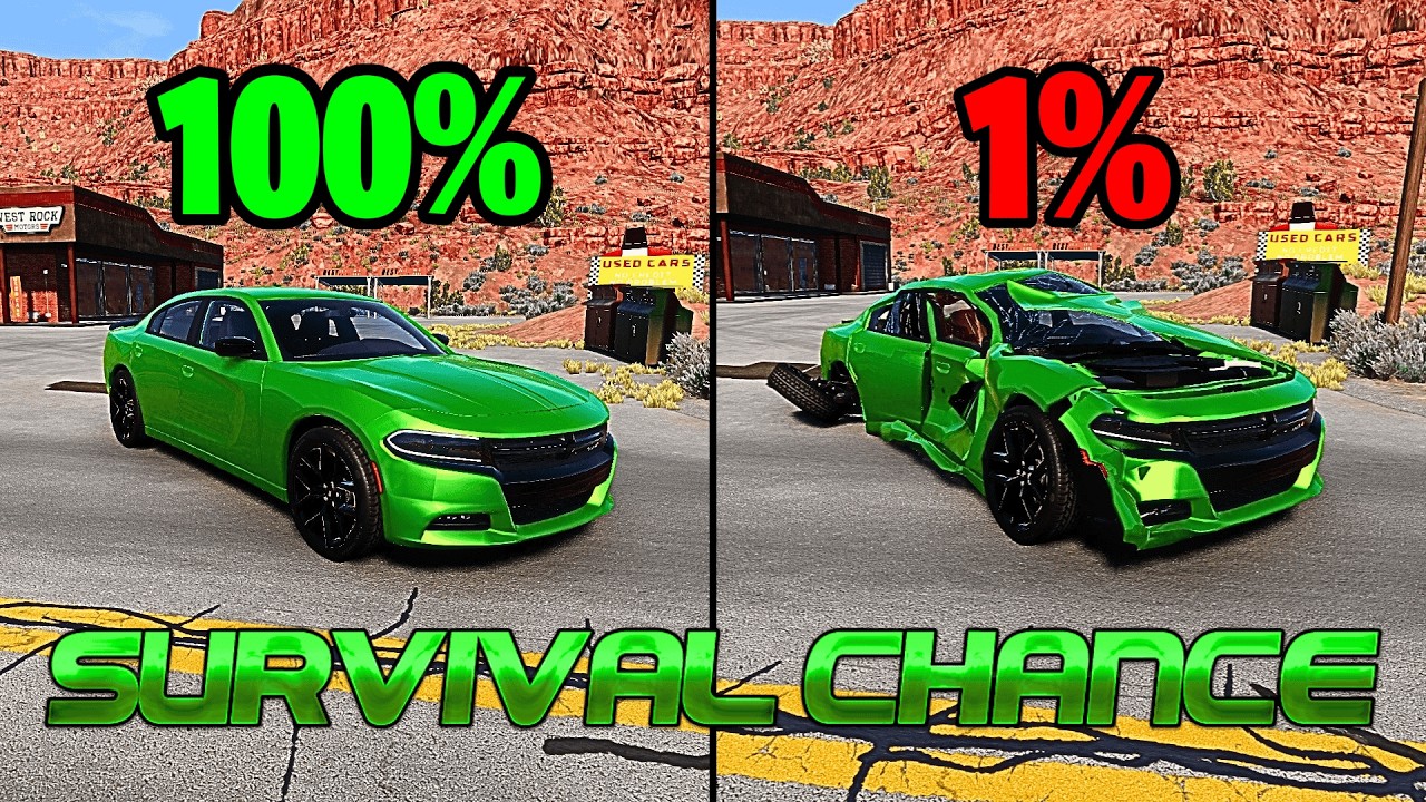 Realistic Survival Chance Crashes #251 | BeamNG.drive