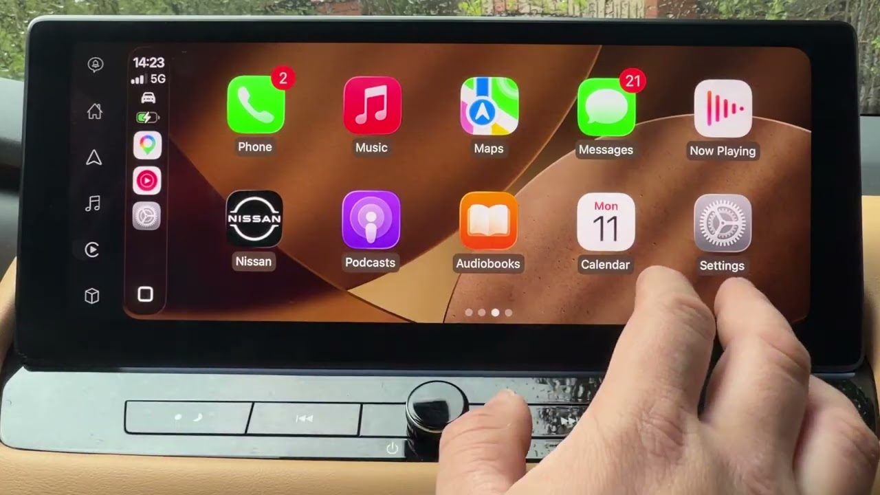 Nissan X-Trail e-POWER: как включить цветовые фильтры в CarPlay