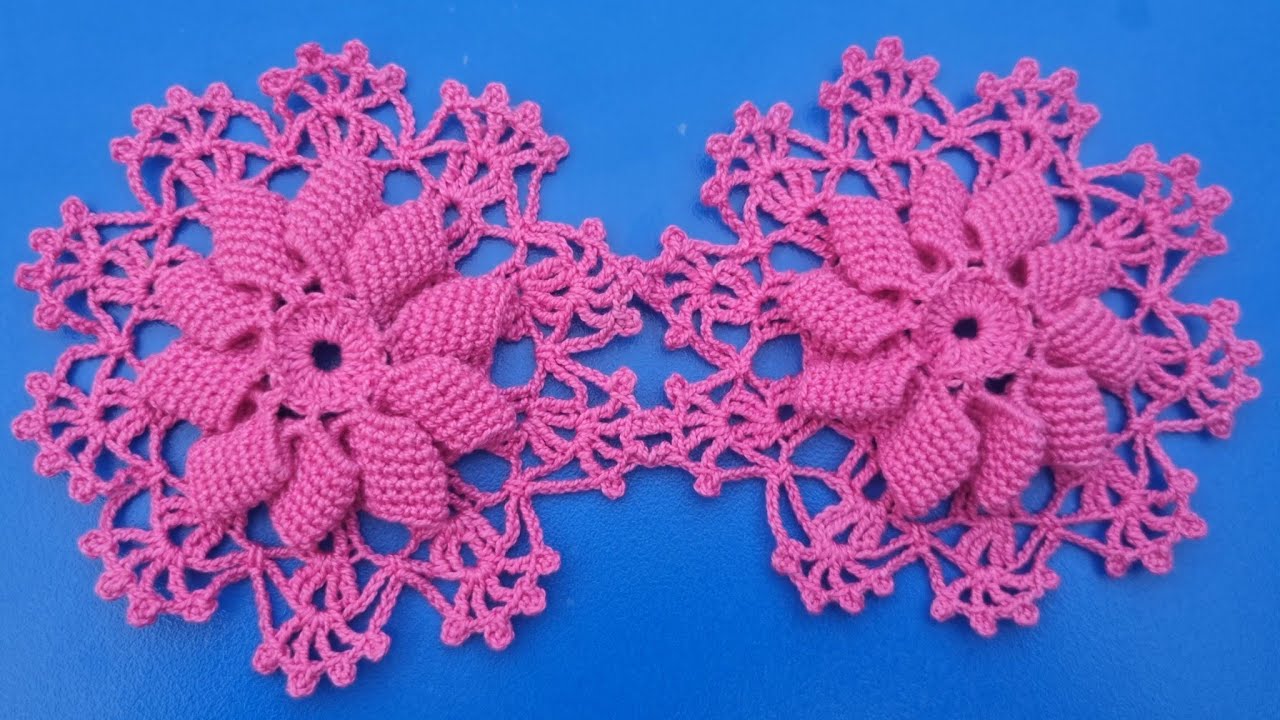 unique crochet pattern | floral crochet pattern | Crochet tablecloth pattern | how to crochet
