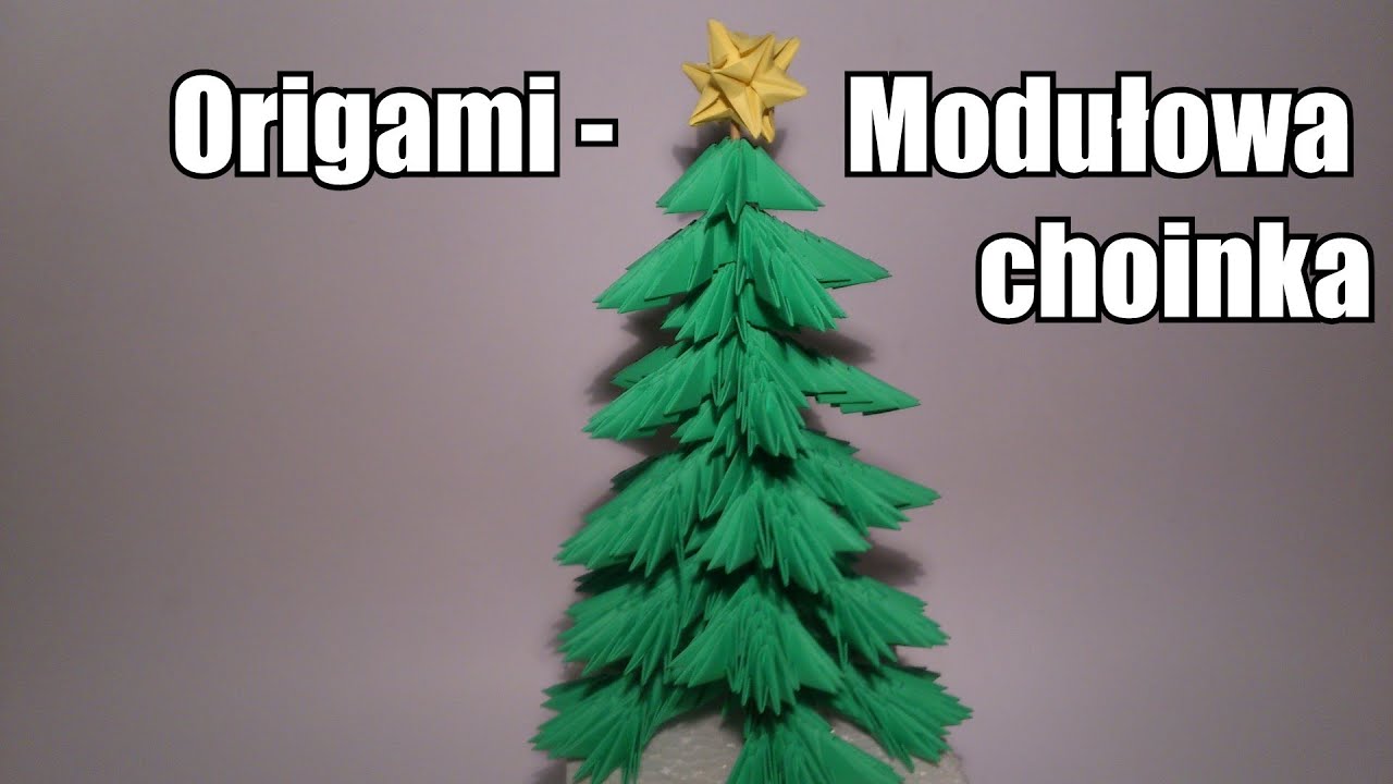 Origami - Modułowa choinka