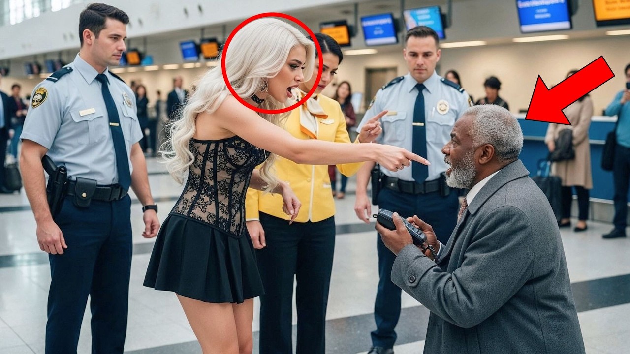 They Forced a Black Elderly Man to Kneel — Until the Airport Director Recognized Him...