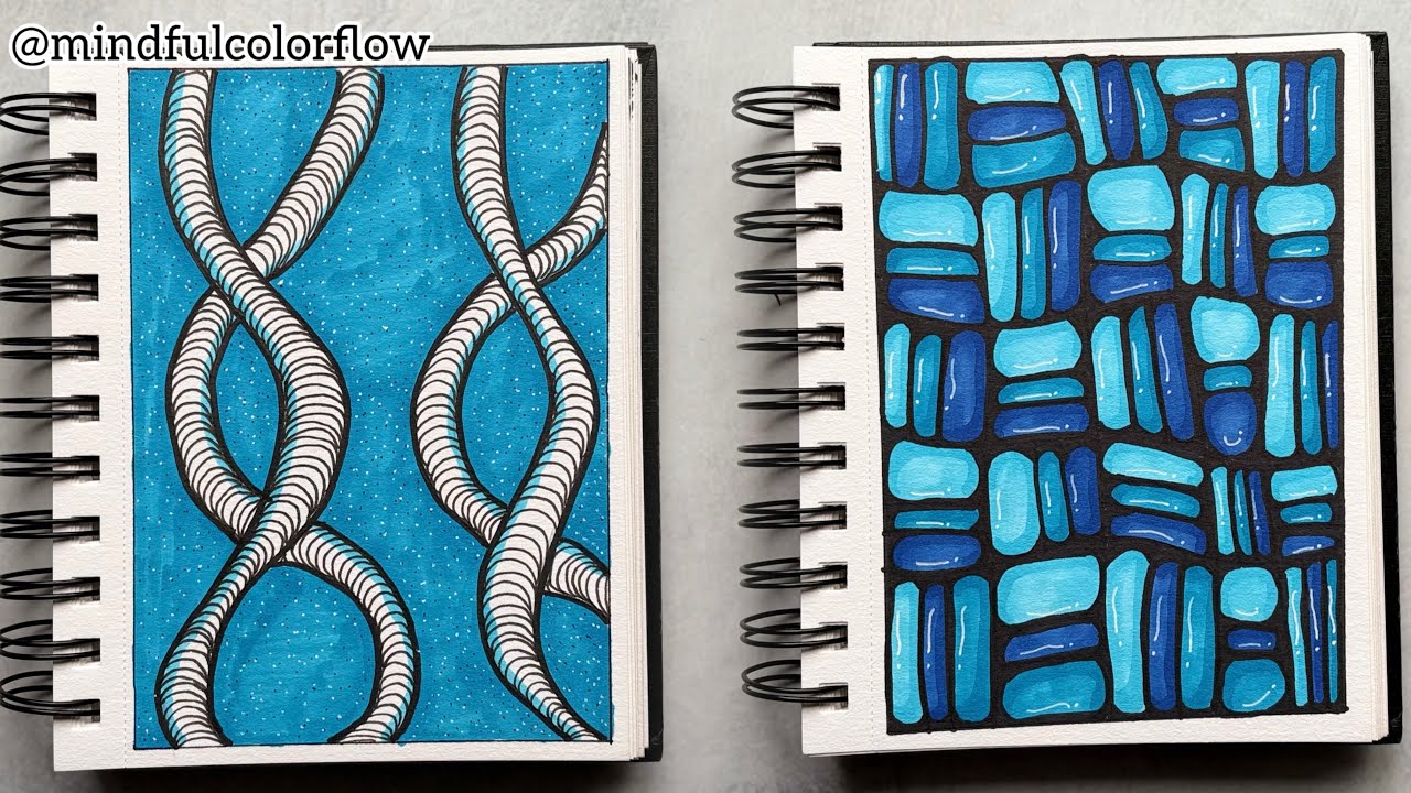 Beginner-Friendly Doodle Art | Relaxing & Easy Patterns 💙