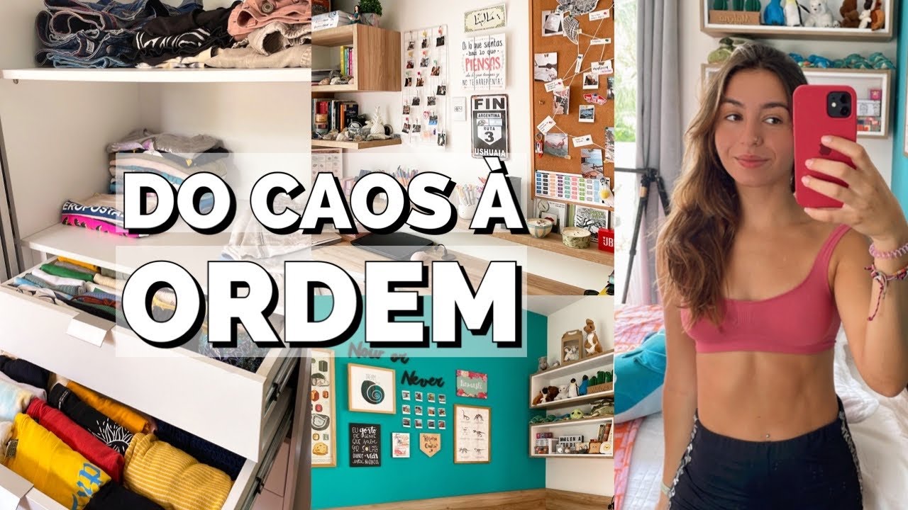 limpando e organizando o meu quarto | arrumei todo o meu armário ~ cleaning my room