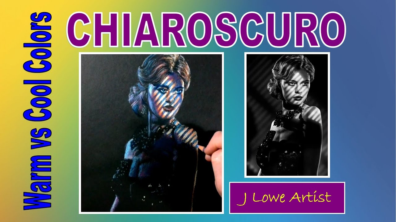 Warm and Cool Color CHIAROSCURO Drawing TUTORIAL