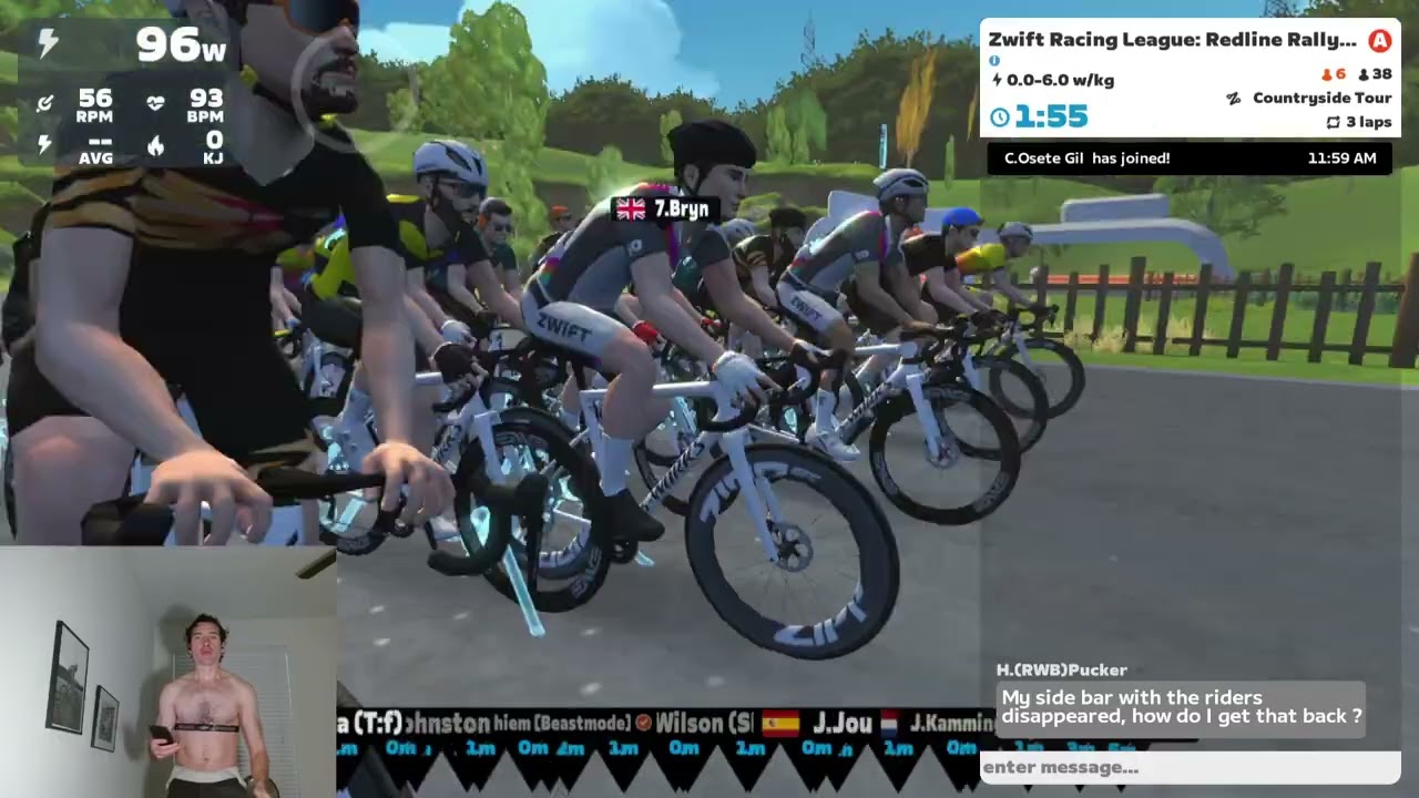 Zwift Racing League (Lime A1 - aka the brutality league) - Countryside Tour