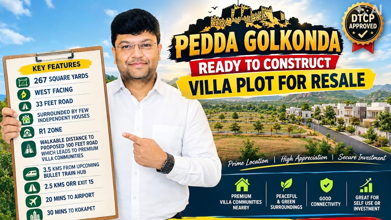 Pedda Golkonda Villa Plot For sale#Nagaram near #Mansanpally #Maheshwaram#Shamshabad