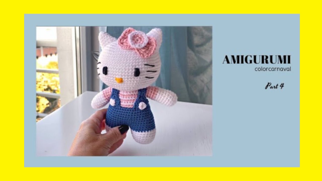 Связанный крючком галстук-бабочка Amigrumi Hello Kitty 4