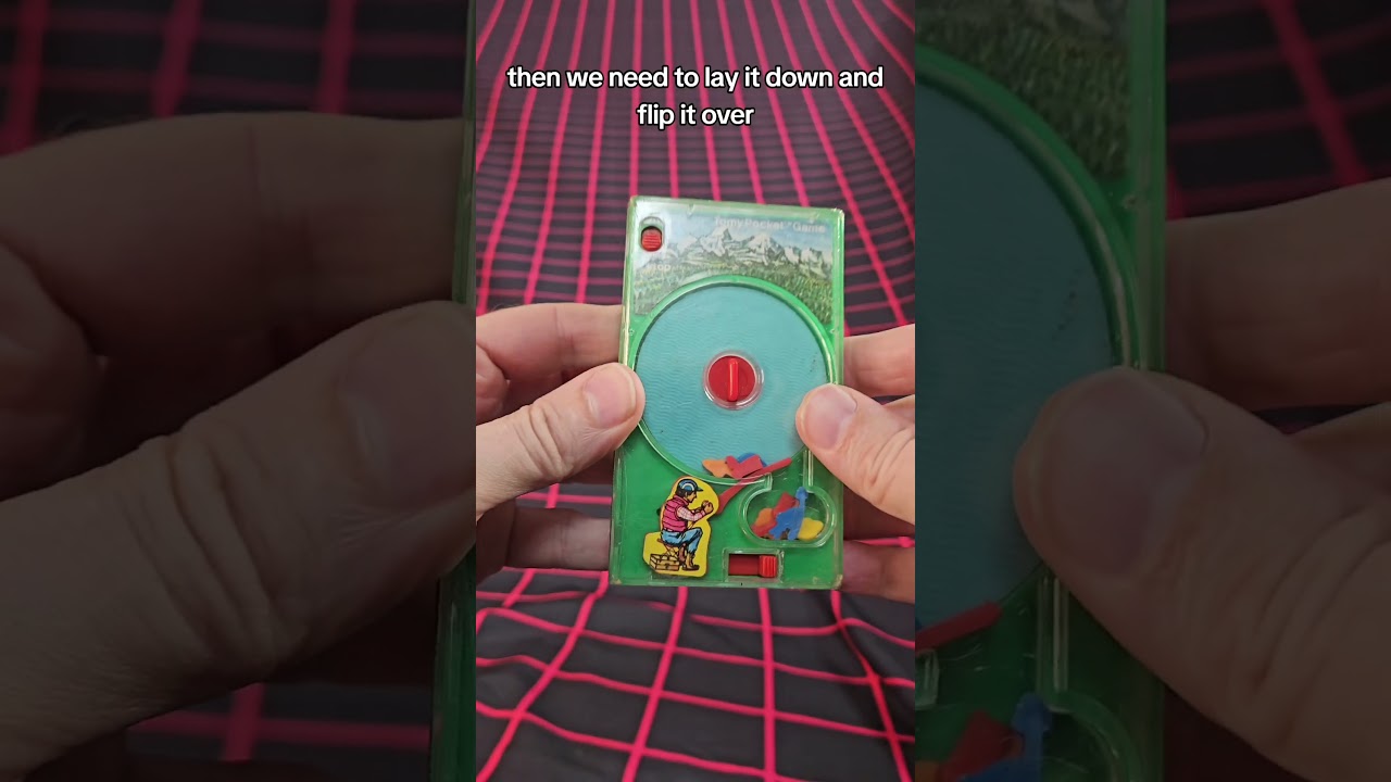 Tomy Pocket Fishing #геймер #ретроигры #игра #винтаж #80-е #механическая #игрушка