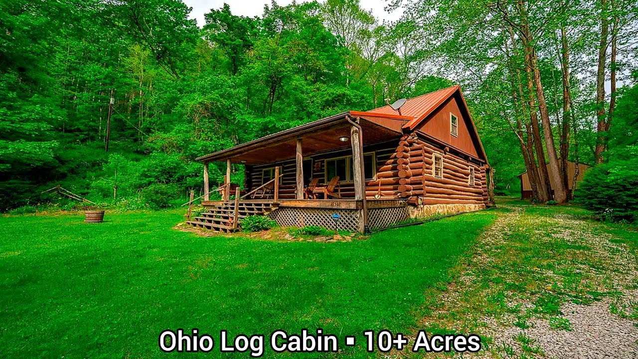 Ohio Log Cabins For Sale | 10+ Acres | Ohio Real Estate For Sale | Homes With Land | Barn | Sheds