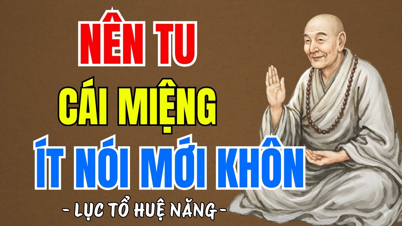 LỤC TỔ HUỆ NĂNG : Nên tu cái miệng - Sống ở đời, ít nói mới là người khôn ngoan, rất hay