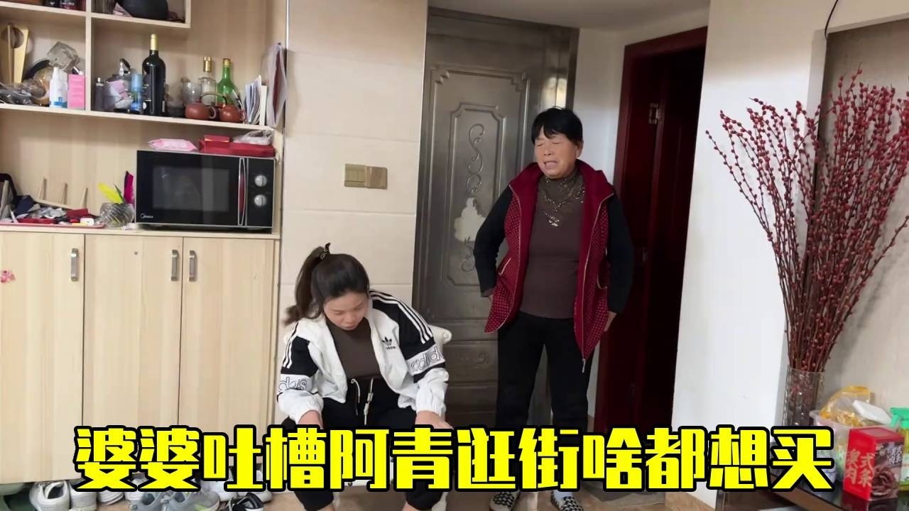 带着河南婆婆逛街，婆婆看儿媳什么都想买，回家立马跟儿子吐槽~【青妹妹】
