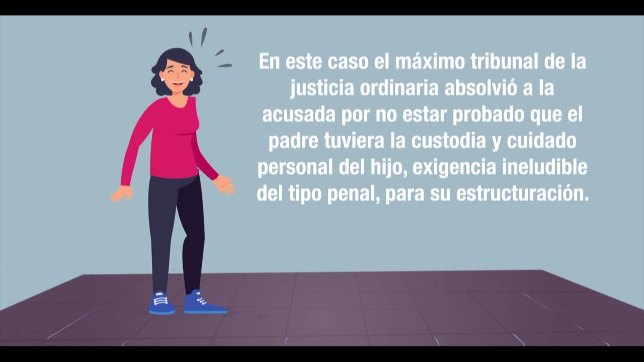 Ejercicio arbitrario de la custodia menor de edad.