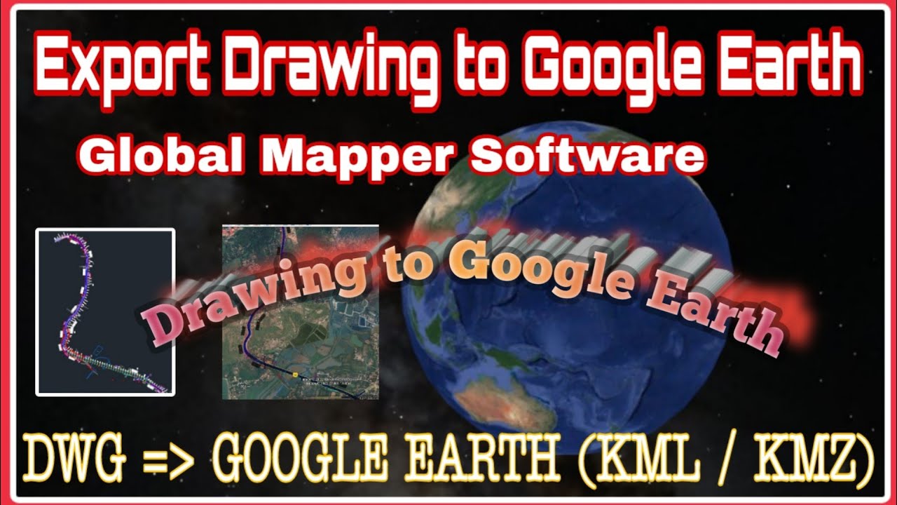 Export drawing to Google Earth / Drawing Ko Google Earth Me Kaise Dale / KML KMZ file Kaise Banaye